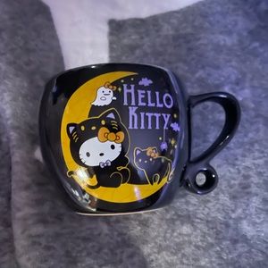 Hello kitty Halloween cat black mug new